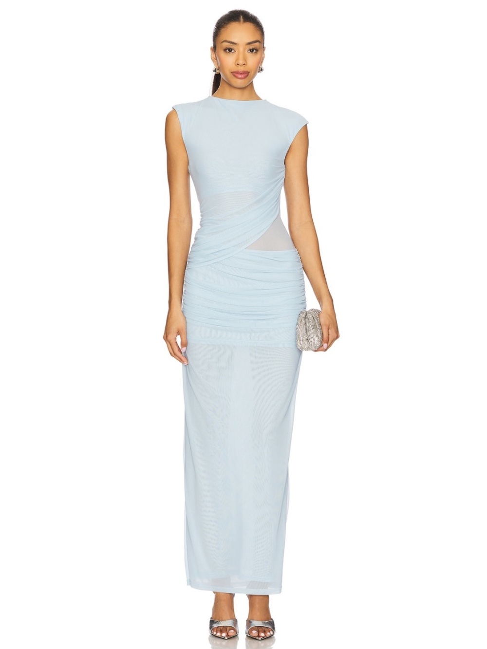 Revolve Lorelai Maxi Dress in Light Blue